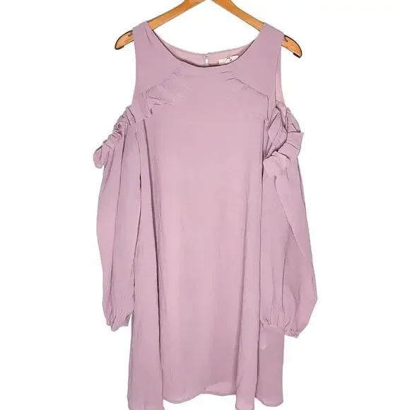 Entro boutique lilac cold shoulder dress - Picture 3 of 6